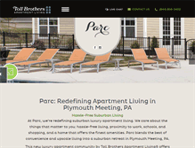 Tablet Screenshot of parcplymouthmeeting.com